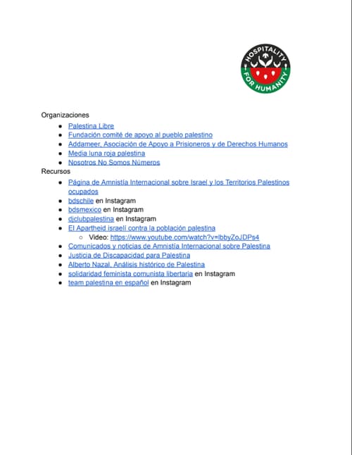 Palestina Libre — Recursos en Español